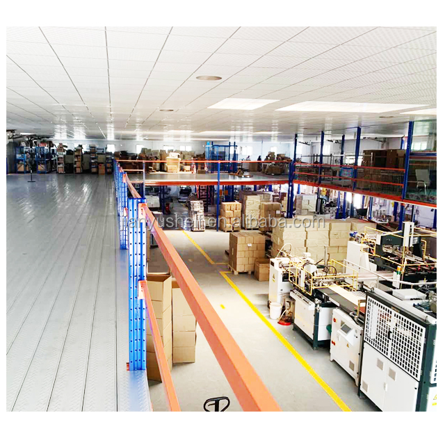 Heavy racking system mezzanine floor system
