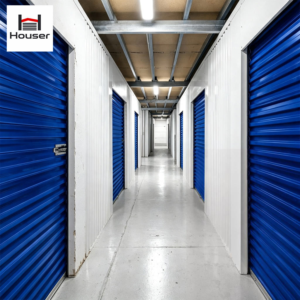 Indoor Self Storage Unit System Fast Install Modular Roll up Door Steel Partition Custom Size OEM ODM