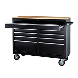 Heavy Duty 46 In. 9-Drawer Trolley Cabinets Garage Workbench