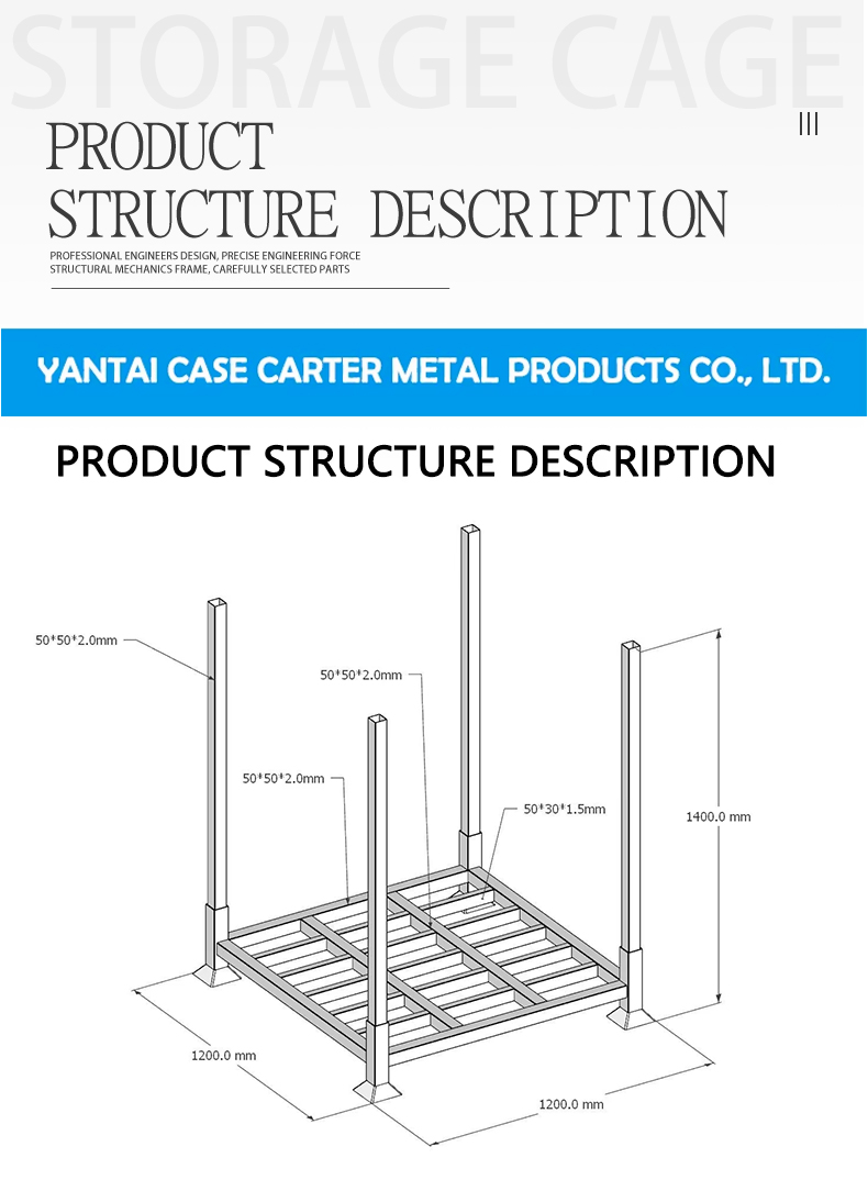Stackable 4 High Storage Pallet