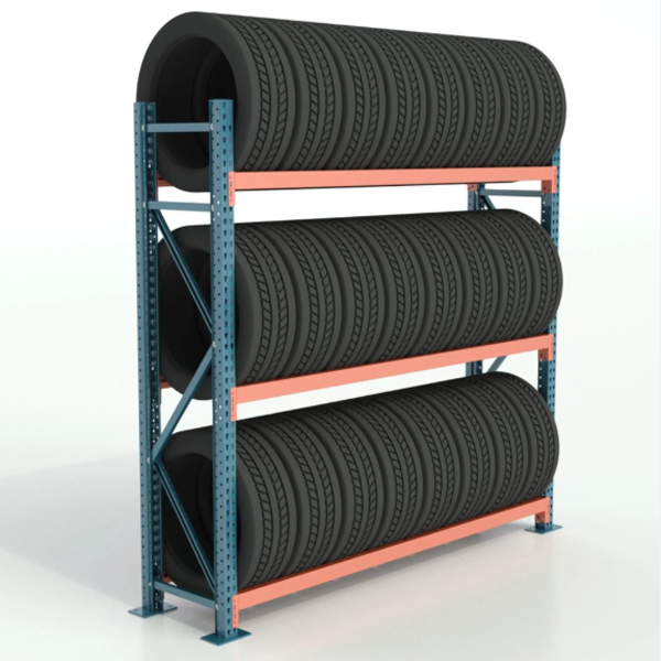 Multifunctional Heavy Duty Steel Multi-level Warehouse Rack Tire Stack Wheel Display Auto Repair Shop Stackable Shelf
