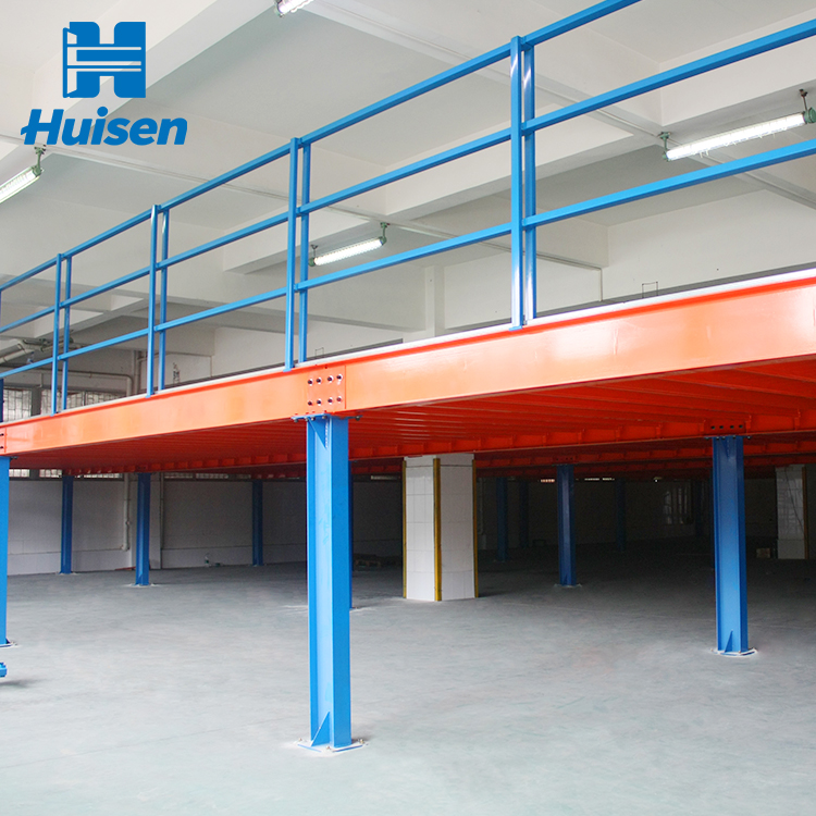 Wholesale Price Reliable Powder Coated Steel Industrial Mezzanine Floor For Factory Inventory Safety Load Tested