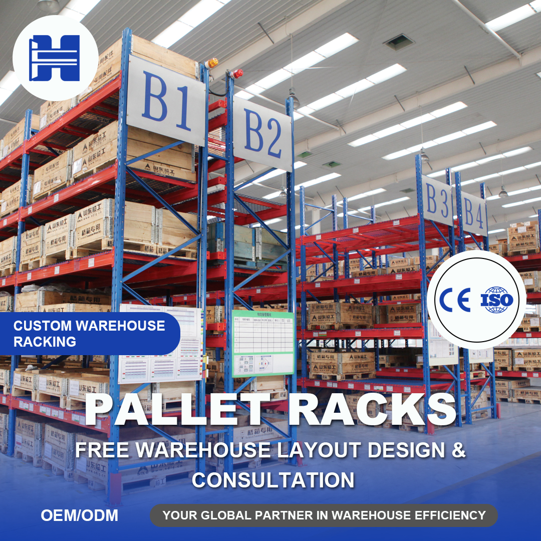 Industrial Factory Custom Super Heavy-Duty Pallet Multi-layers Support Rack System Warehouse Racks Beam Rack Shelving