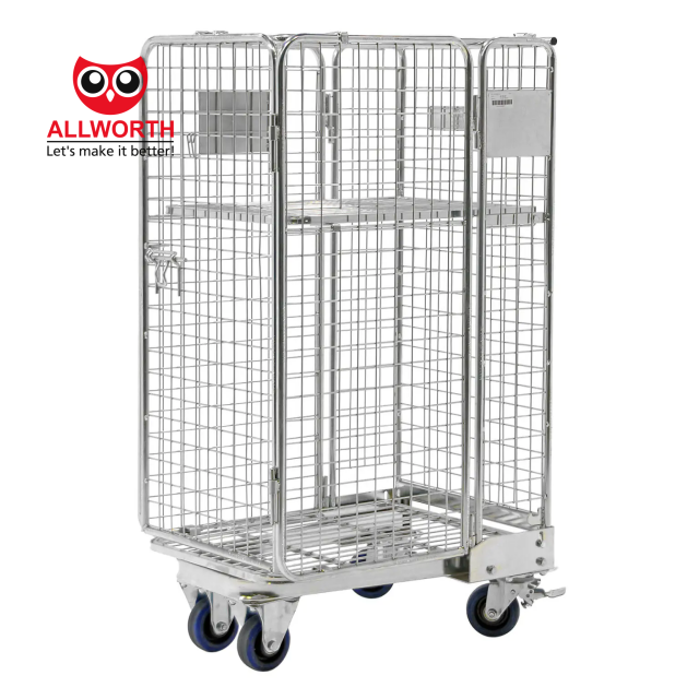 Wholesale China Supply Affordable Safety Locker Sturdy Wire Mesh Collapsible Pick up Roll Cage