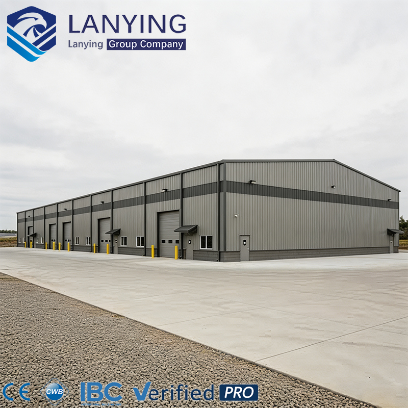 1000 Square Meter Prefabricated Ready Made Steel Structure Warehouse Building For Food Factory