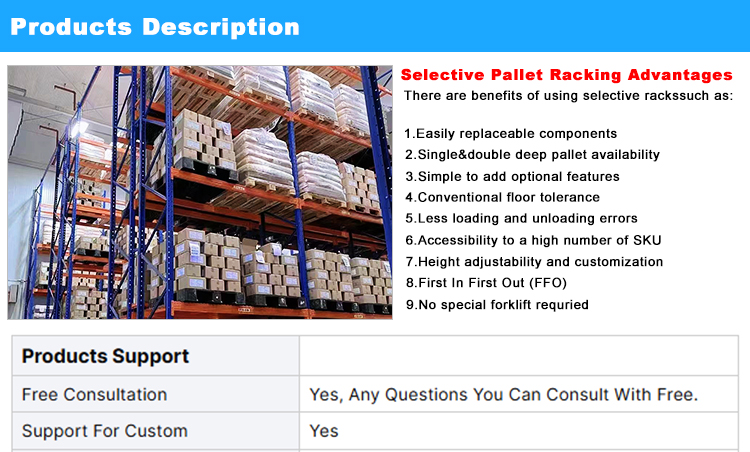 High Quality 500kg Steel Storage Racks 5-Layer Adjustable Pallet Racking Heavy Duty Warehouse Shelf System Factory Hot Sale