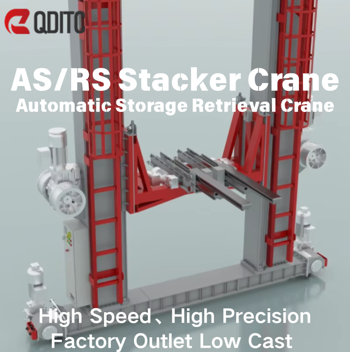 Warehouse Automated Equipment | Stacking Racks Shelves | Customized AS/RS Stacker Crane | 50-1000kg Load Capacity | 6-10m