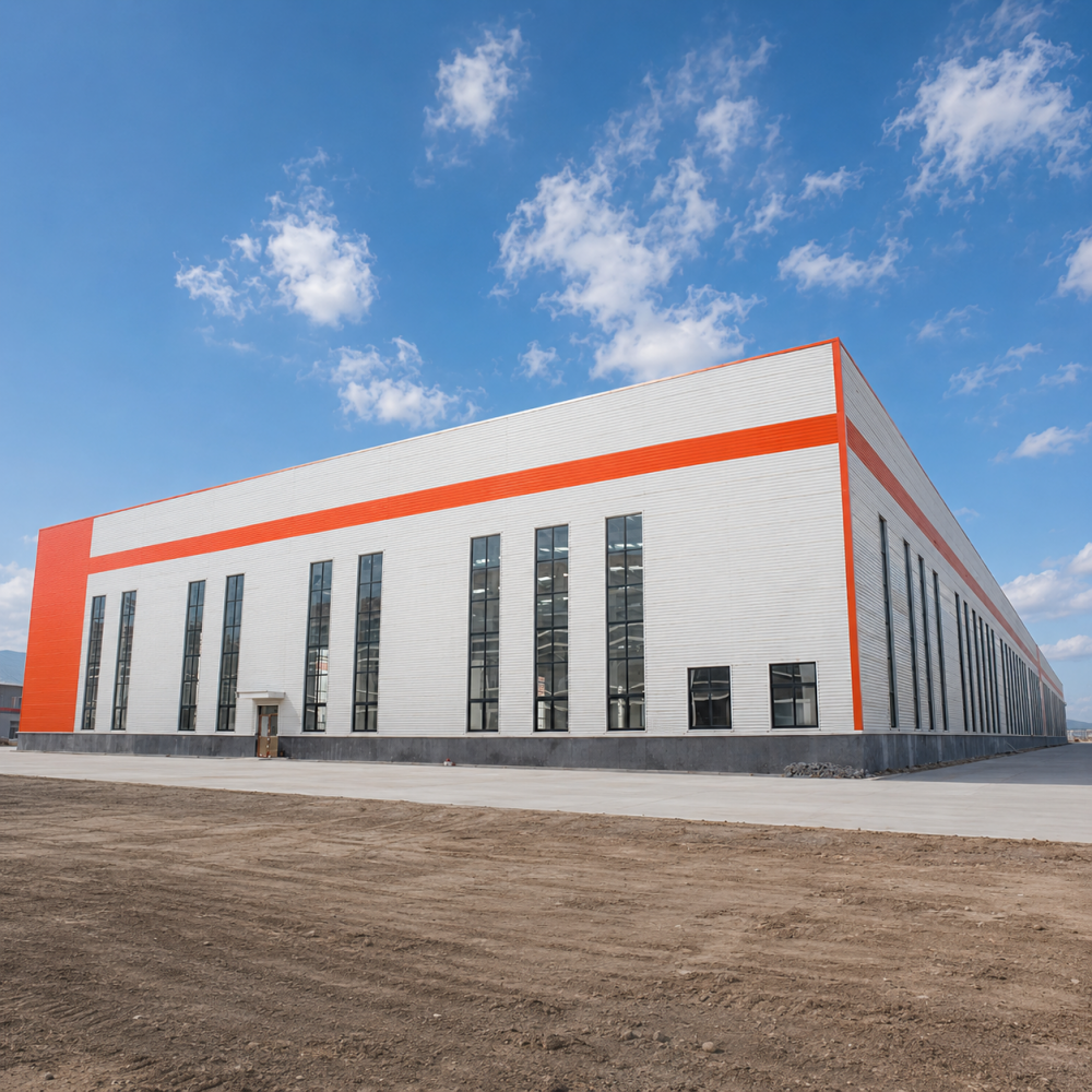 Modular Steel Workshop Storage Building With Expandable Steel Frame, Made To Order Factory Supply For Automotive Parts Factory