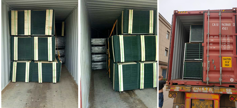 Loading on 40ft high container by pallet view 2