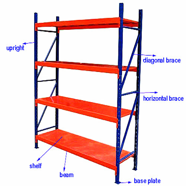 Dongguan Manufacturer Factory 500kg Loading Capacity Medium Duty Warehouse Rack For Sale