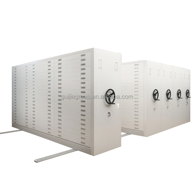 Removable Mobile Filing Cabinet Steel Dense Rack Shelving Storage System for School and Hospital Use Durable Modular Design