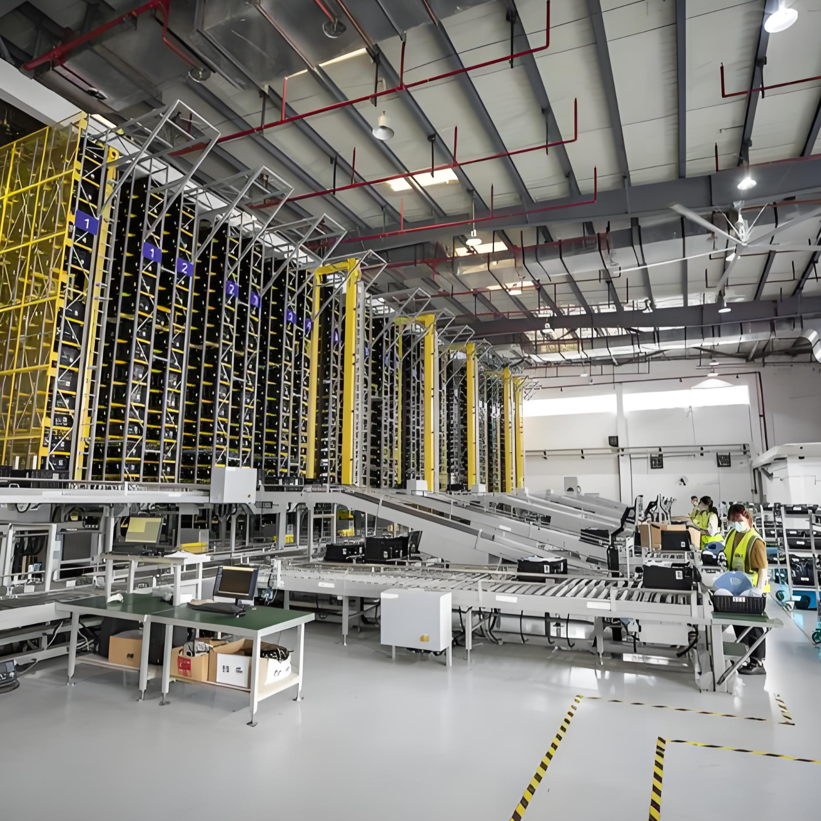 Double-Deep AS/RS Racking PLC-Controlled Motorized System Engine High Efficiency Adjustable Speed Maximizing Warehouse Storage