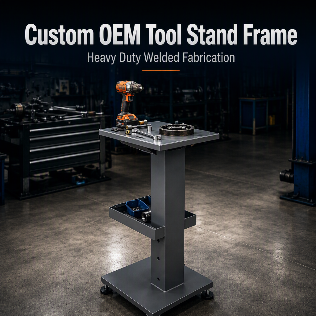 Custom OEM Stainless Steel Tool Stand Frame | Heavy Duty Welded Fabrication with Anti-Corrosion for Workshop Tool Storage