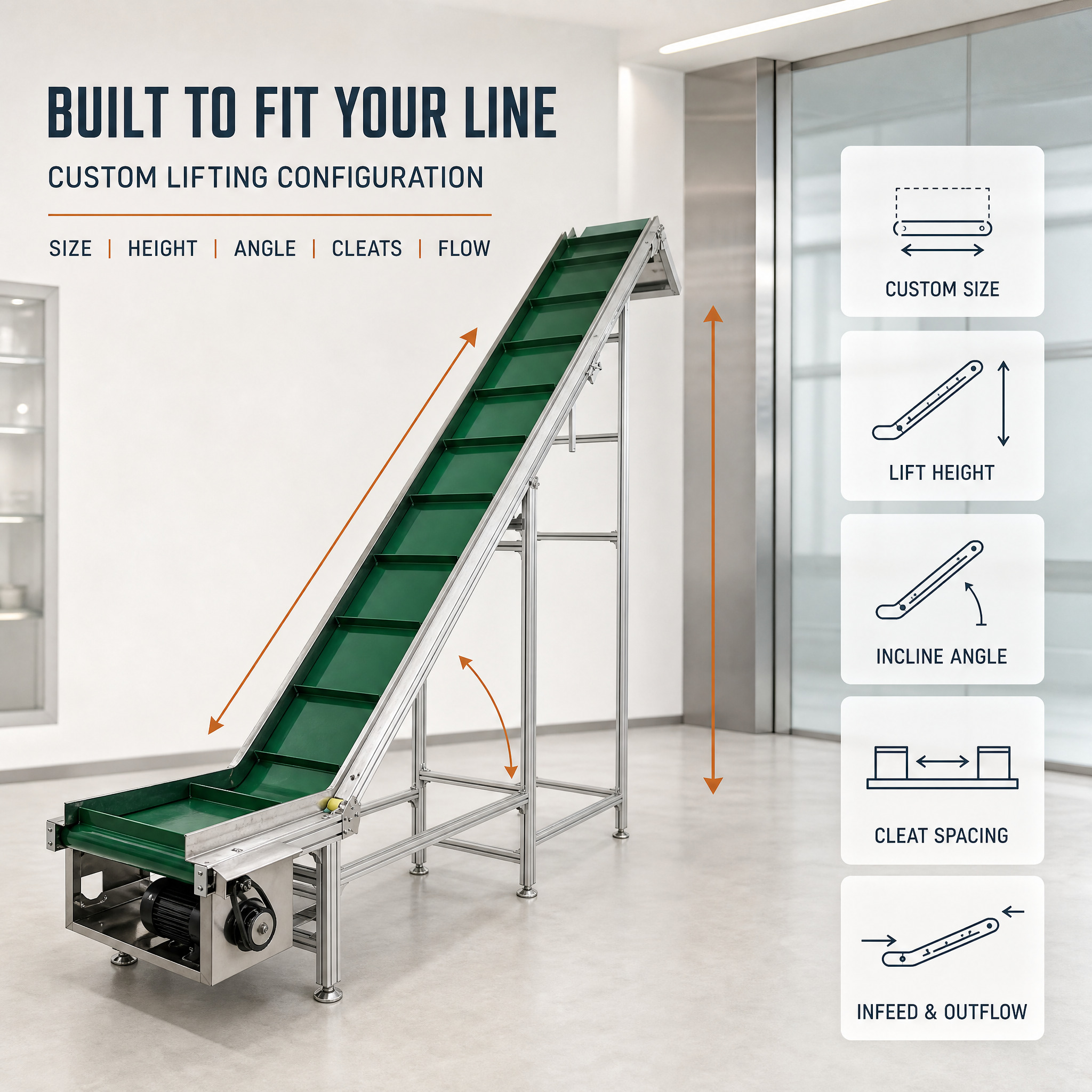PVE Belt Conveyor Workbench for Product Inspection Line Using Aluminum Profile Frame Custom Length Width and Height