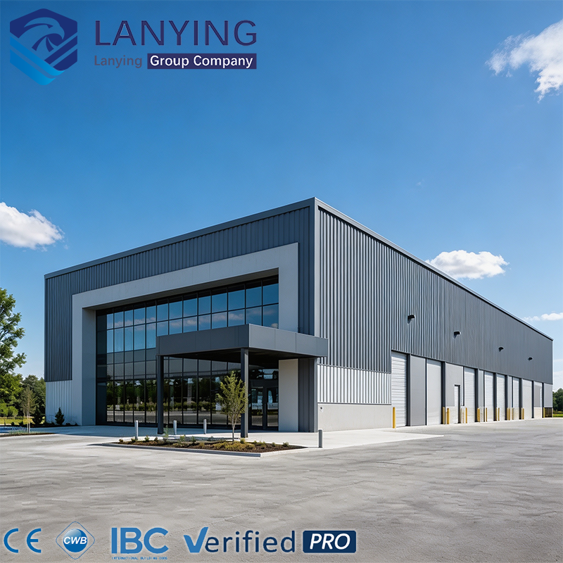 1000 Square Meter Prefabricated Ready Made Steel Structure Warehouse Building For Food Factory