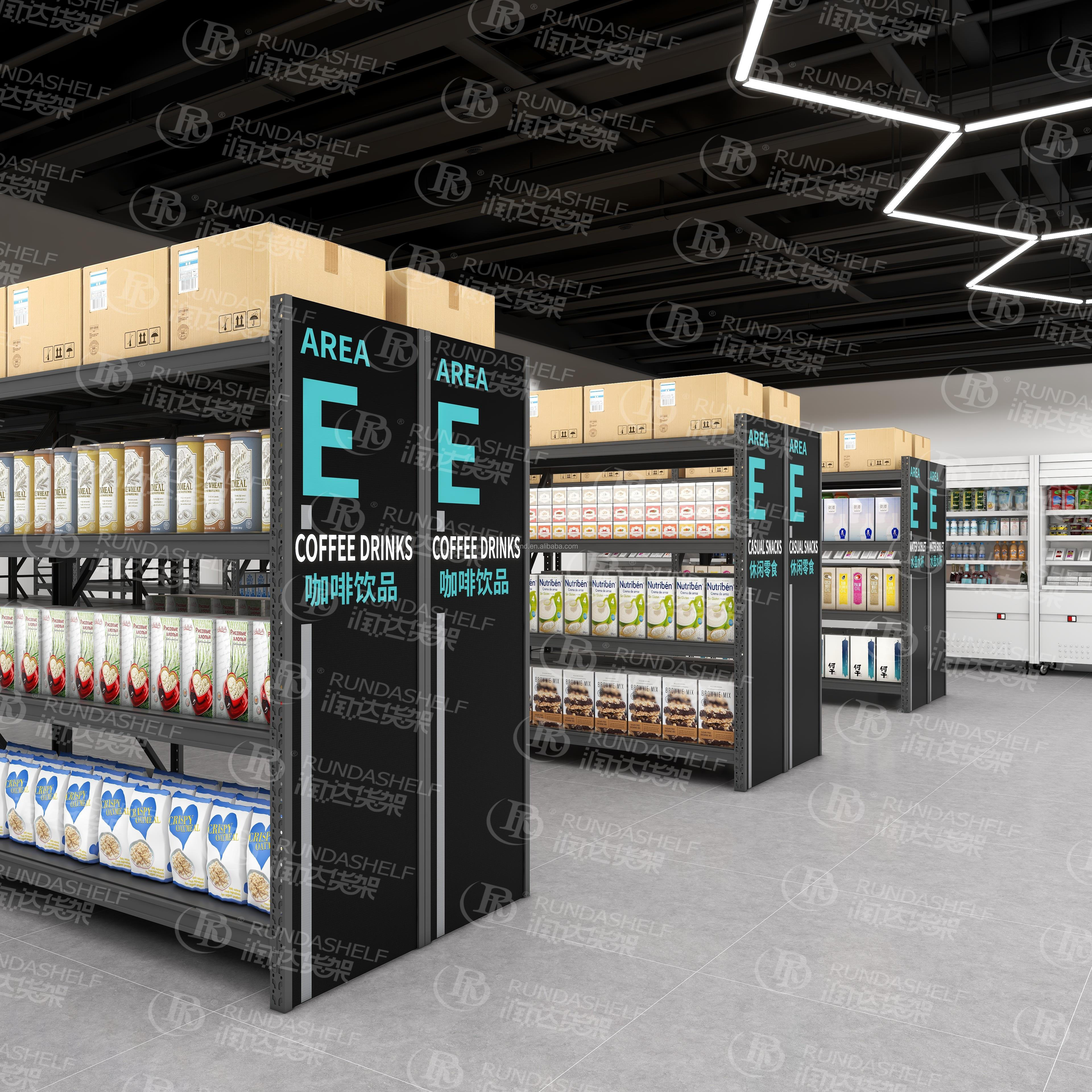 Factory Price Wire Shelving Display Rack Units 500kg Capacity Adjustable Durable Steel Material For Warehouse Storage