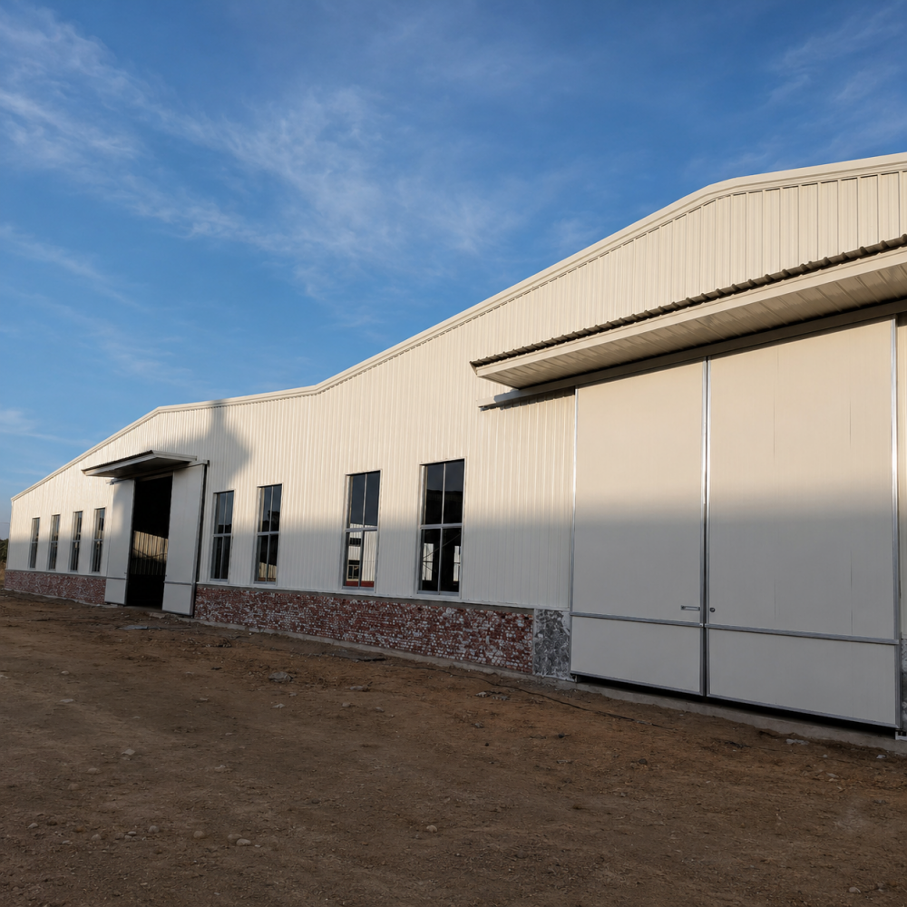Modular Steel Workshop Storage Building With Expandable Steel Frame, Made To Order Factory Supply For Automotive Parts Factory