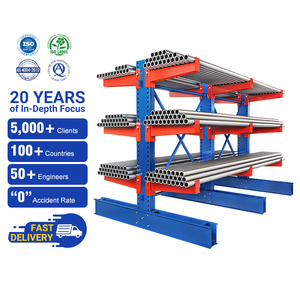 Durable Heavy-Duty Industrial Shelving Unit Durable Adjustable Cantilever Arm Racks