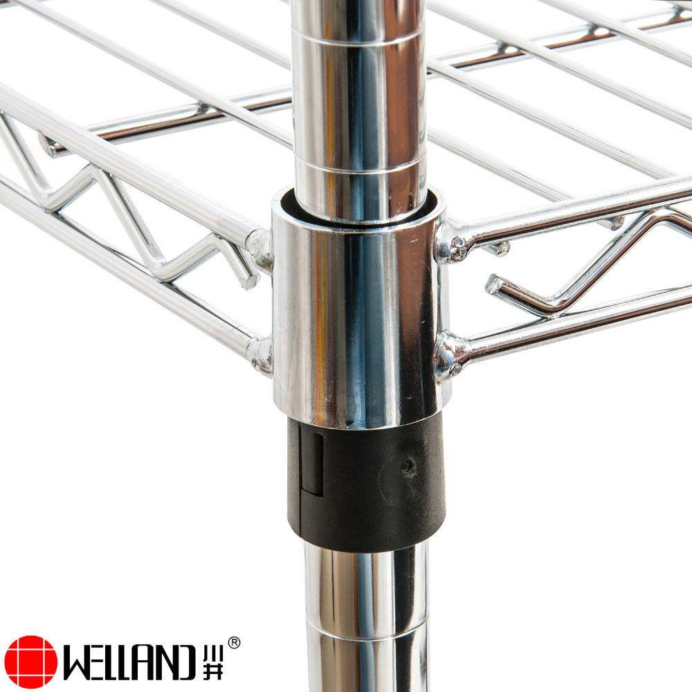 Adjustable NSF Approval Chrome Metal Metro Wire Shelving Units