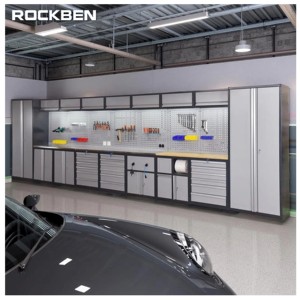 ROCKBEN Heavy-Duty Metal Garage Workbench