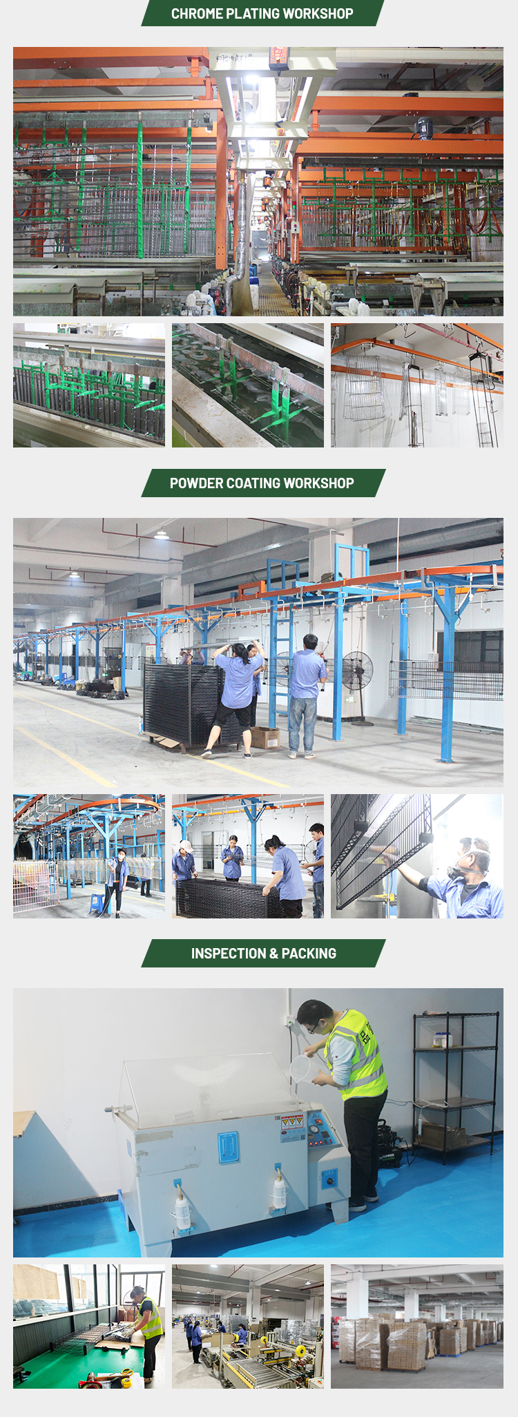 Adjustable NSF Approval Chrome Metal Metro Wire Shelving Units Workshop