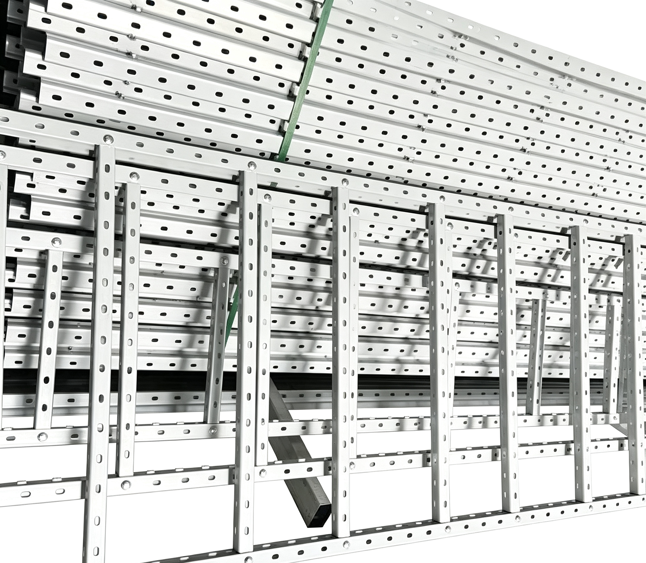 Overhead U Channel Ladder Tray Cable Rack Hot-Dip Galvanized For Industrial Construction And Data Centers &amp; Server Rooms