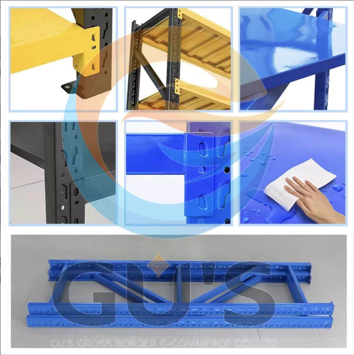 Adjustable Corrosion Protection Storage System Shelf for Workshop and Garage for Warehouse Stacking Racks and Wall Racks
