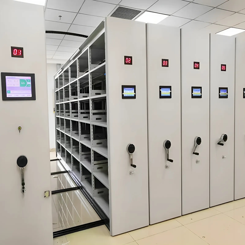 Intelligent Electric Mobile Rack Shelving for Modern Office Warehouse School Library Bank Home Office &amp; Basement Storage
