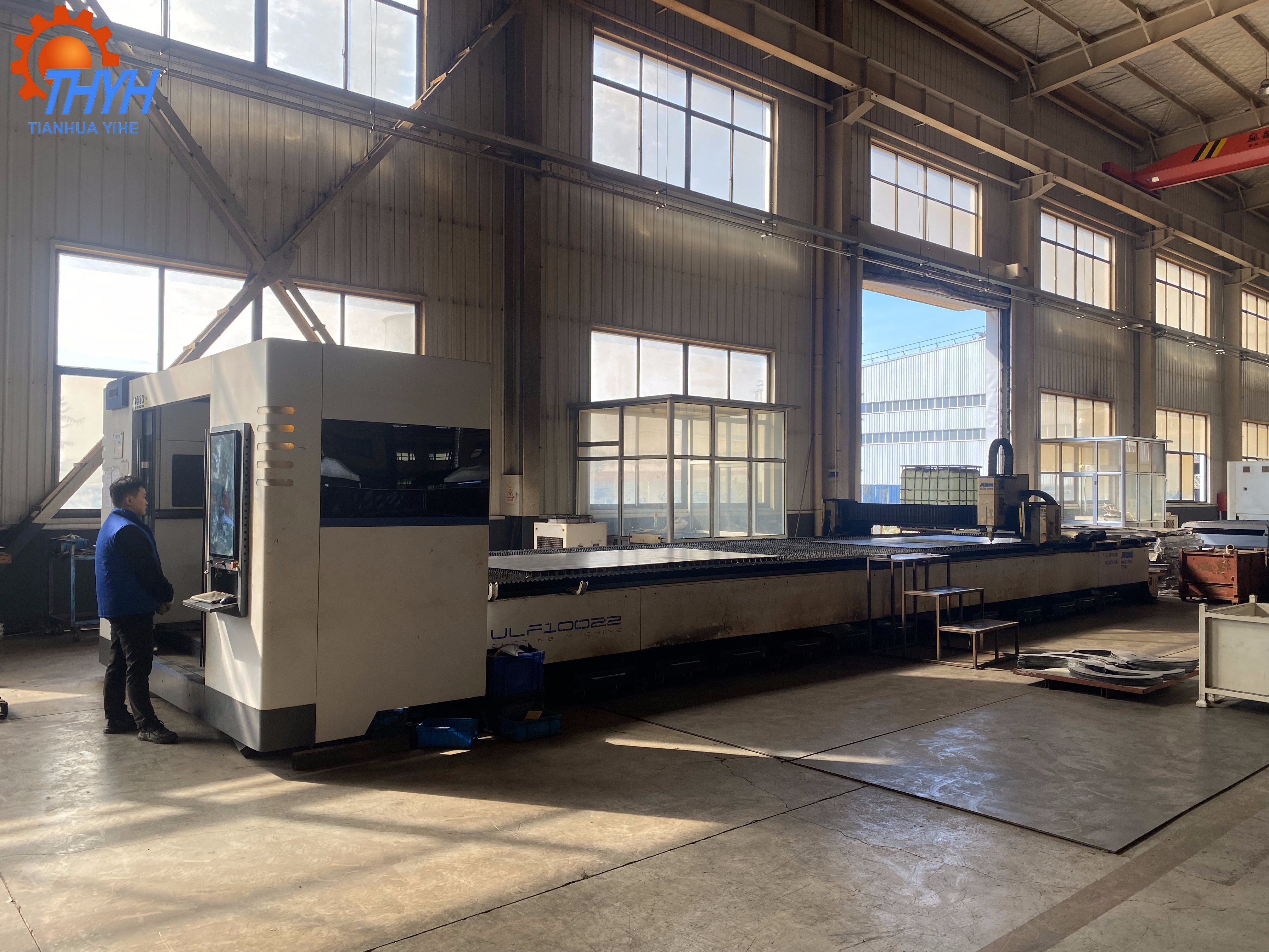 Modular Welded Steel Mezzanine Structure, Shot Blasted Primer Painted, Q235 Q345 Bolt Connection, Prefab Assembly