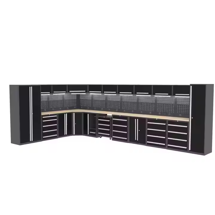 JZD Heavy Duty Steel Garage Tool Set Cabinet Garage Storage Workshop Cabinet Garage Furniture Workbench for Workshop Cabinets