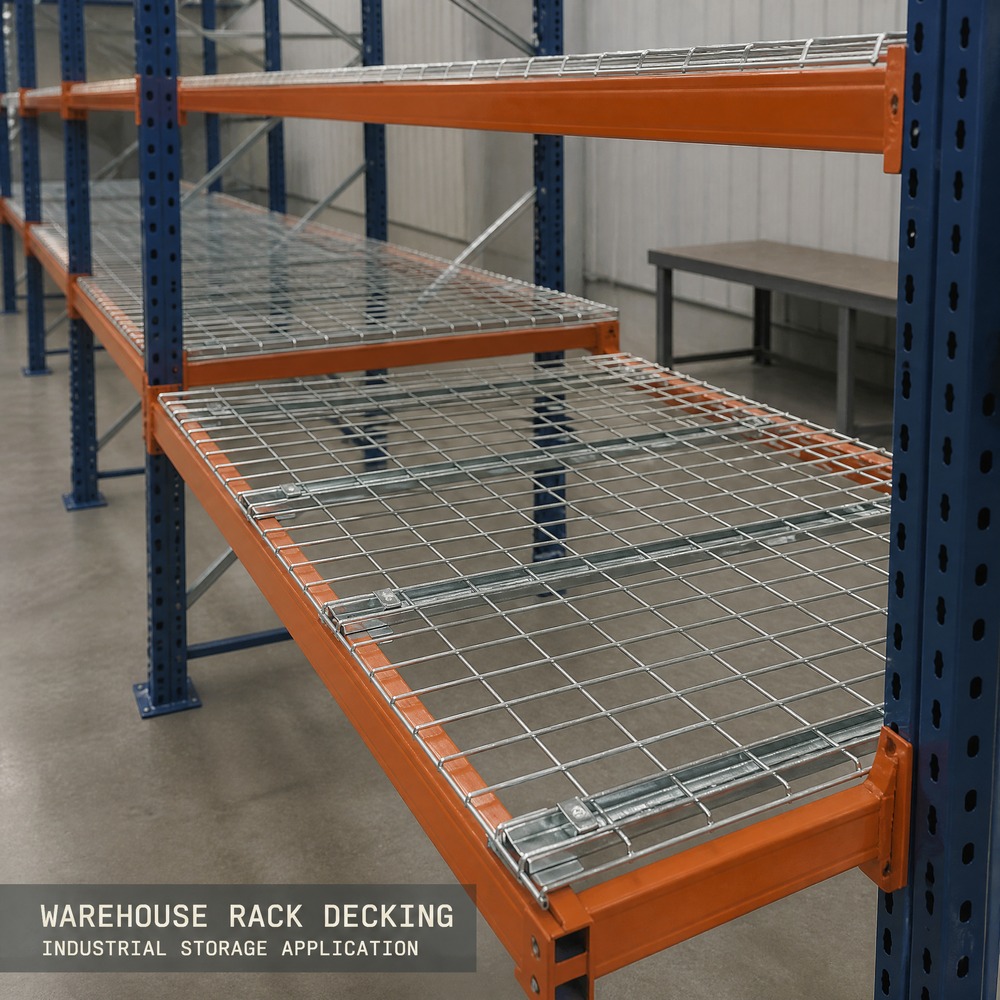 Factory Direct Galvanized Heavy Duty Wire Grating Decking Pallet Rack Wire Deck High Quality Warehouse Storage Mesh Decking