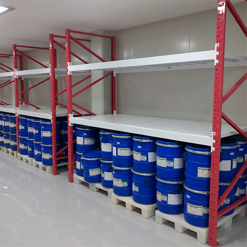 Industrial Drum Storage Racking System with dispensing configuration