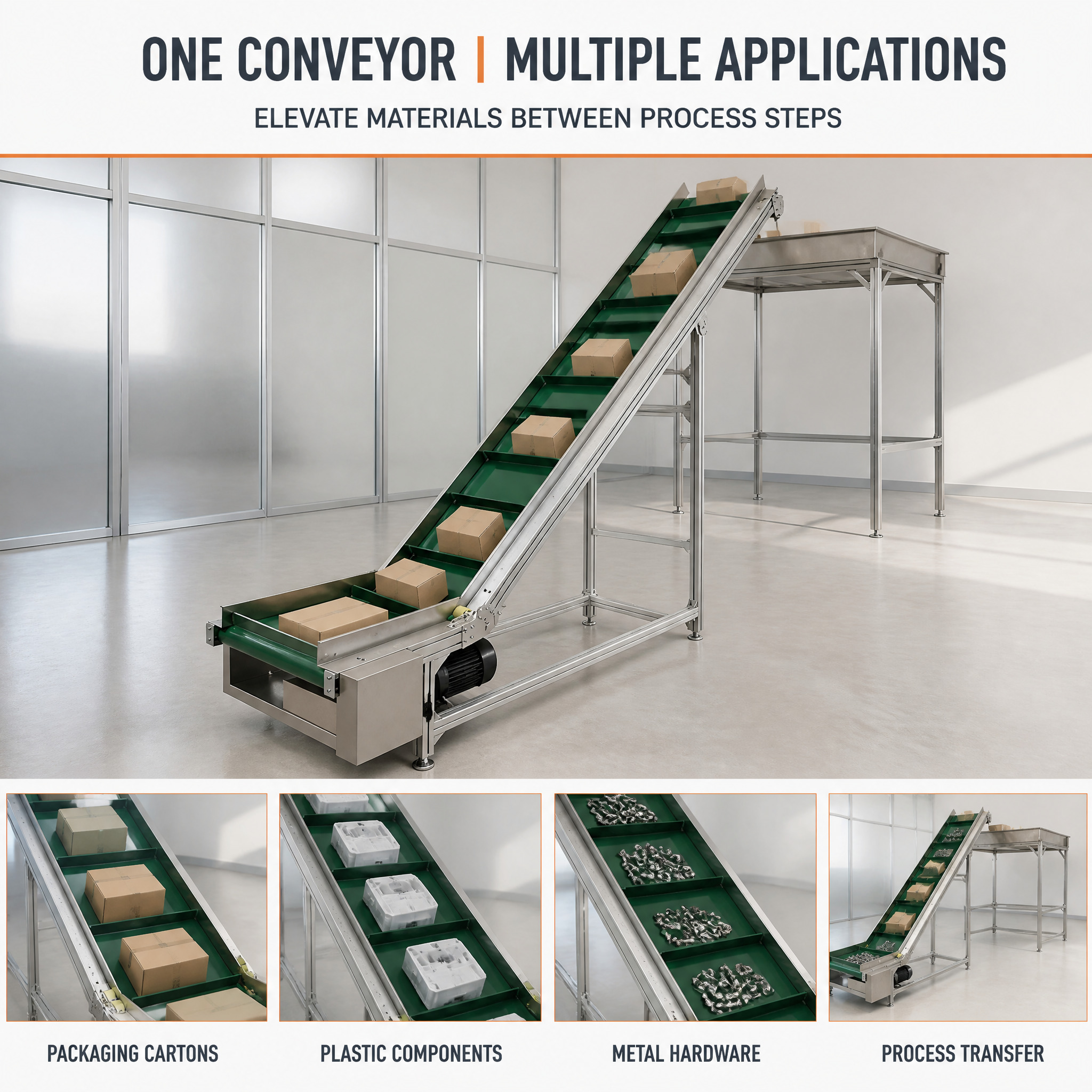 PVE Belt Conveyor Workbench for Product Inspection Line Using Aluminum Profile Frame Custom Length Width and Height
