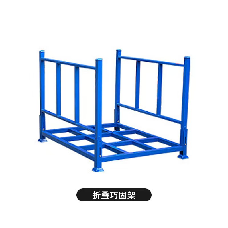 Mracking Custom Heavy-Duty Powder Coating Steel Foldable Metal Warehouse Stacking Rack Stackable Foldable Steel Pallets Storage