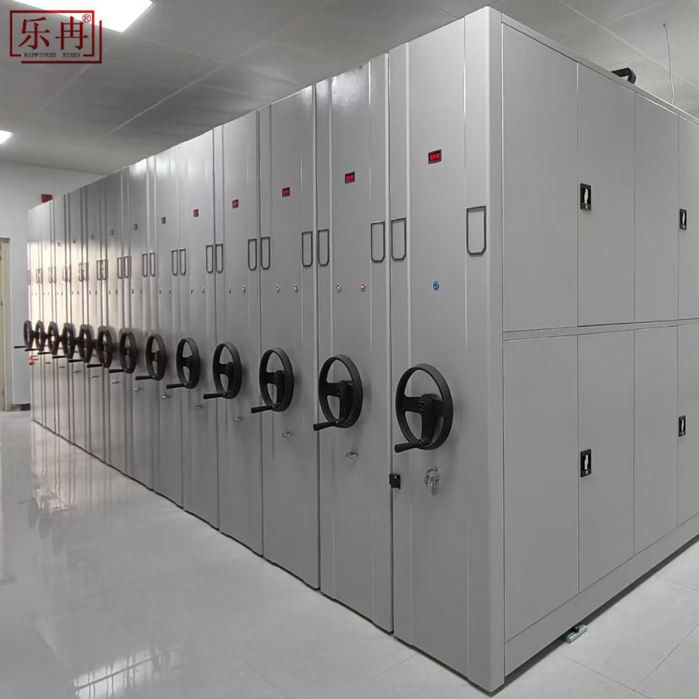 Customized High Density Mobile Shelving Electric Control Motorized Industrial Warehouse Steel Rack System Lockable Movable