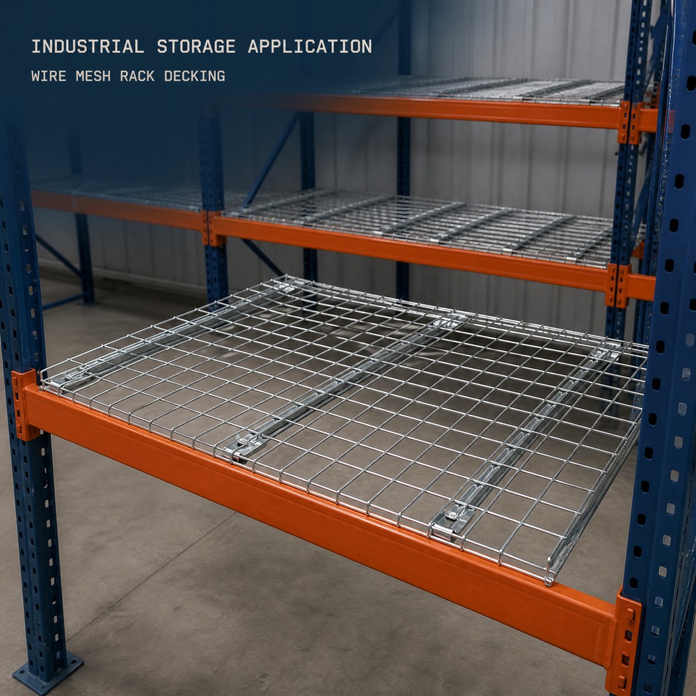 Factory Direct Galvanized Heavy Duty Wire Grating Decking Pallet Rack Wire Deck High Quality Warehouse Storage Mesh Decking