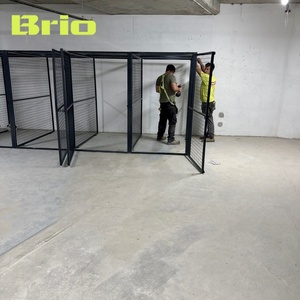 BRIO Secure Traditional Floor-Mounted Steel Apartment Storage Mesh Locker