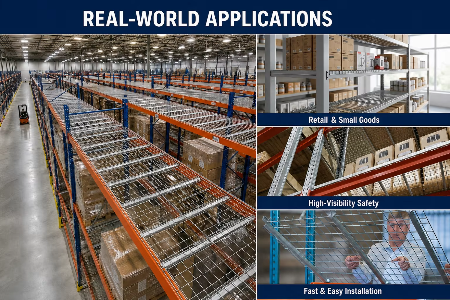 Warehouse Mesh Decking Application Scene