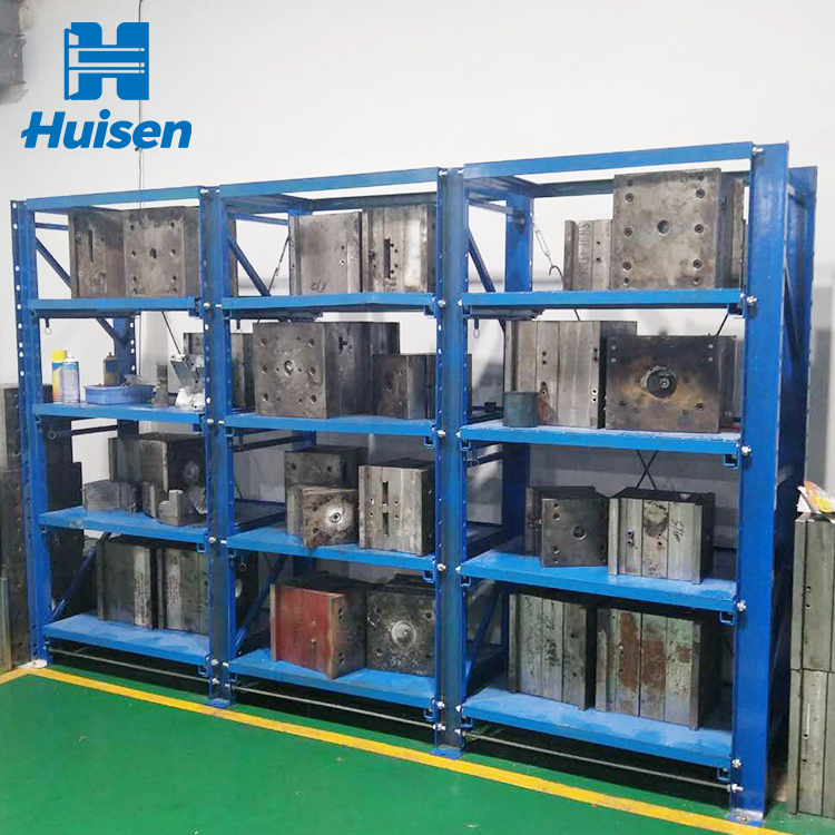 Industrial Sliding Drawer Mould Rack 3 Ton Heavy Duty Die Storage Racking System For Injection Molding Plant Space Saving Design