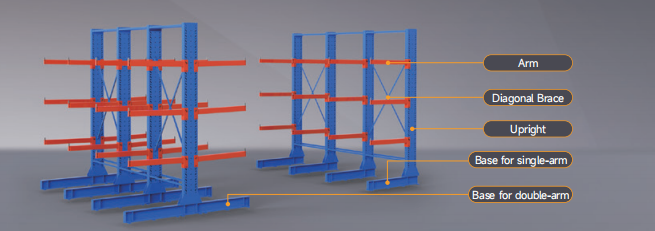 Heavy Duty Cantilever Racking Dimension
