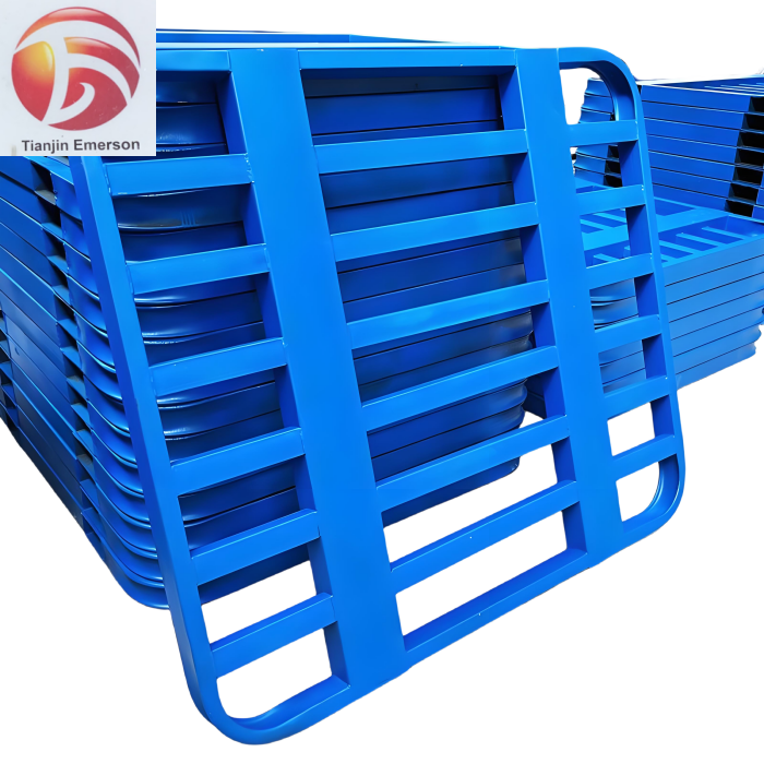 Maximize Efficiency High-grade Steel Construction Galvanized Steel Customized Pallet Iron-Steel-Pallet For Storage