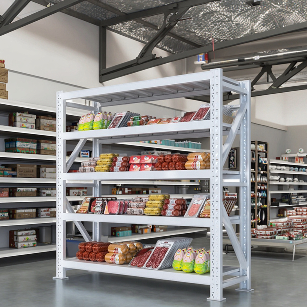 250KG Iron Adjustable Boltless Pallet Racking Long Span 5-Layer Light Duty Storage Shelving Units Garage Metal Stacking Steel