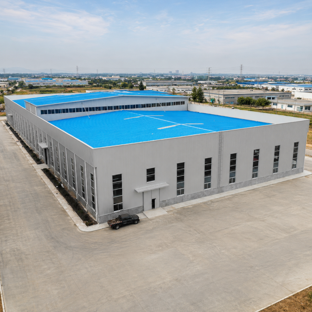 Modular Steel Workshop Storage Building With Expandable Steel Frame, Made To Order Factory Supply For Automotive Parts Factory
