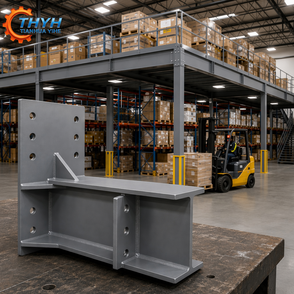 Industrial Steel Mezzanine Deck Frame, Shot Blasted Primer Painted, Q235 Q345 Q355 Carbon Steel, ISO 9001 Factory Supply