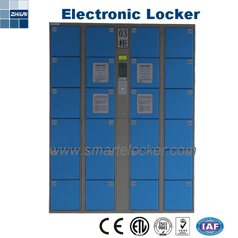 Smart Metal Cabinet Luggage Storage Barcode Electronic Locker for School Student Gym Laundry Beach