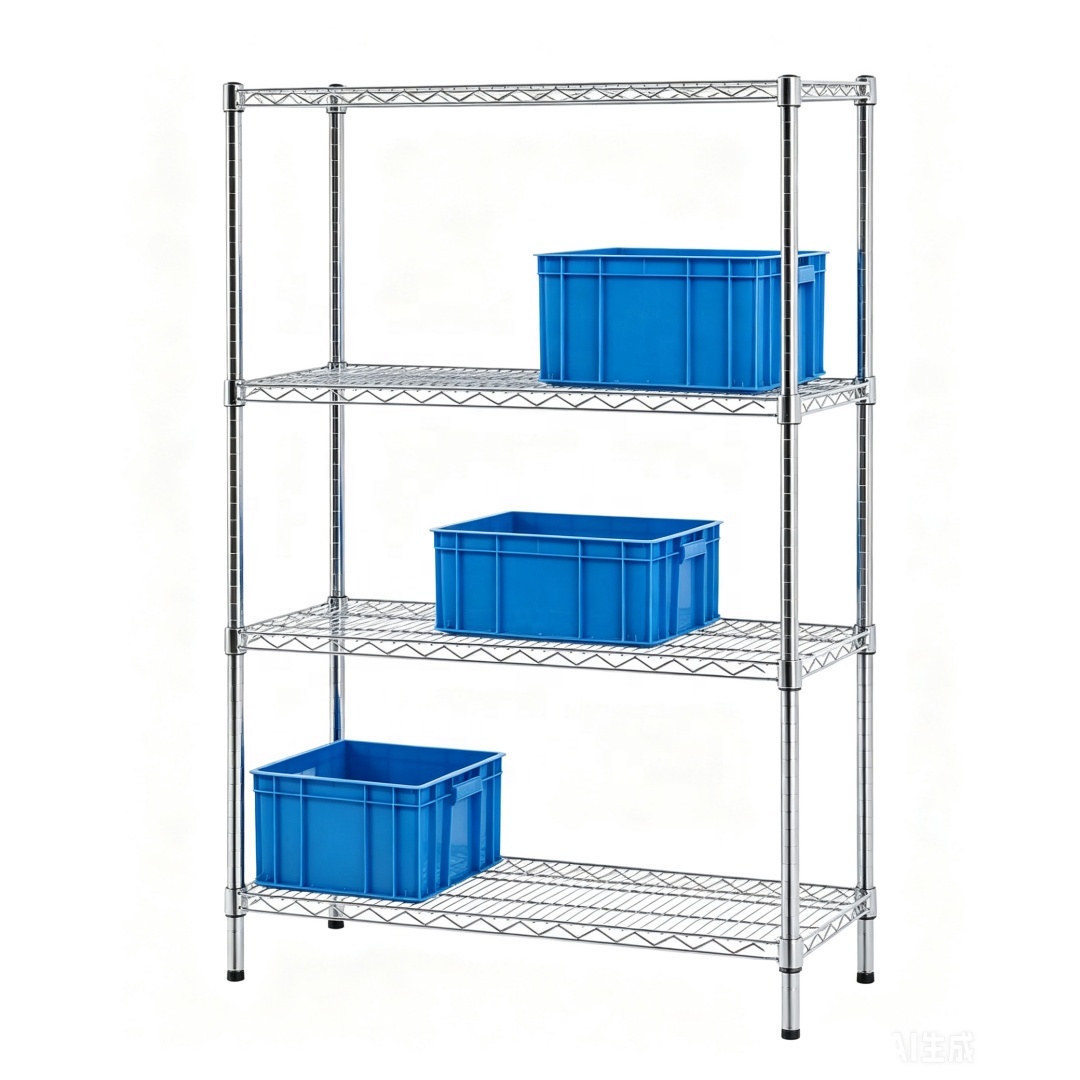 Adjustable NSF Approval Chrome Metal Metro Wire Shelving Units