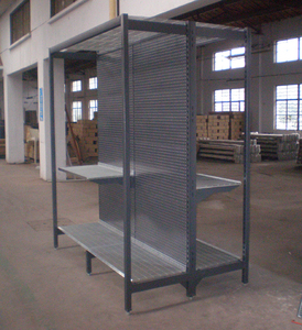 AU41 Outrigger Shelving Chrome Wire Gondola Shelving