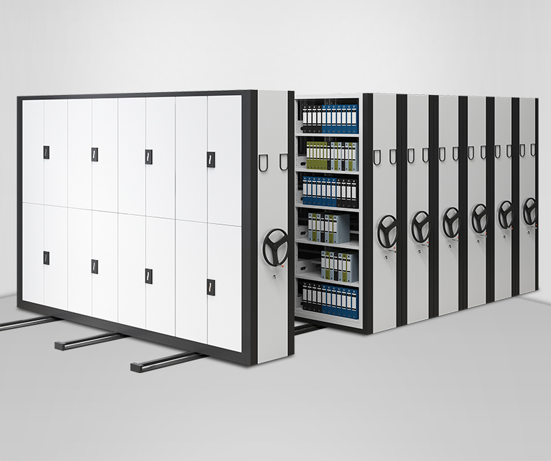 Guangzhou Wholesale Price Metal Manual Mobile Cabinet Smart Electric Voice Control Five-tier Mobile Shelving
