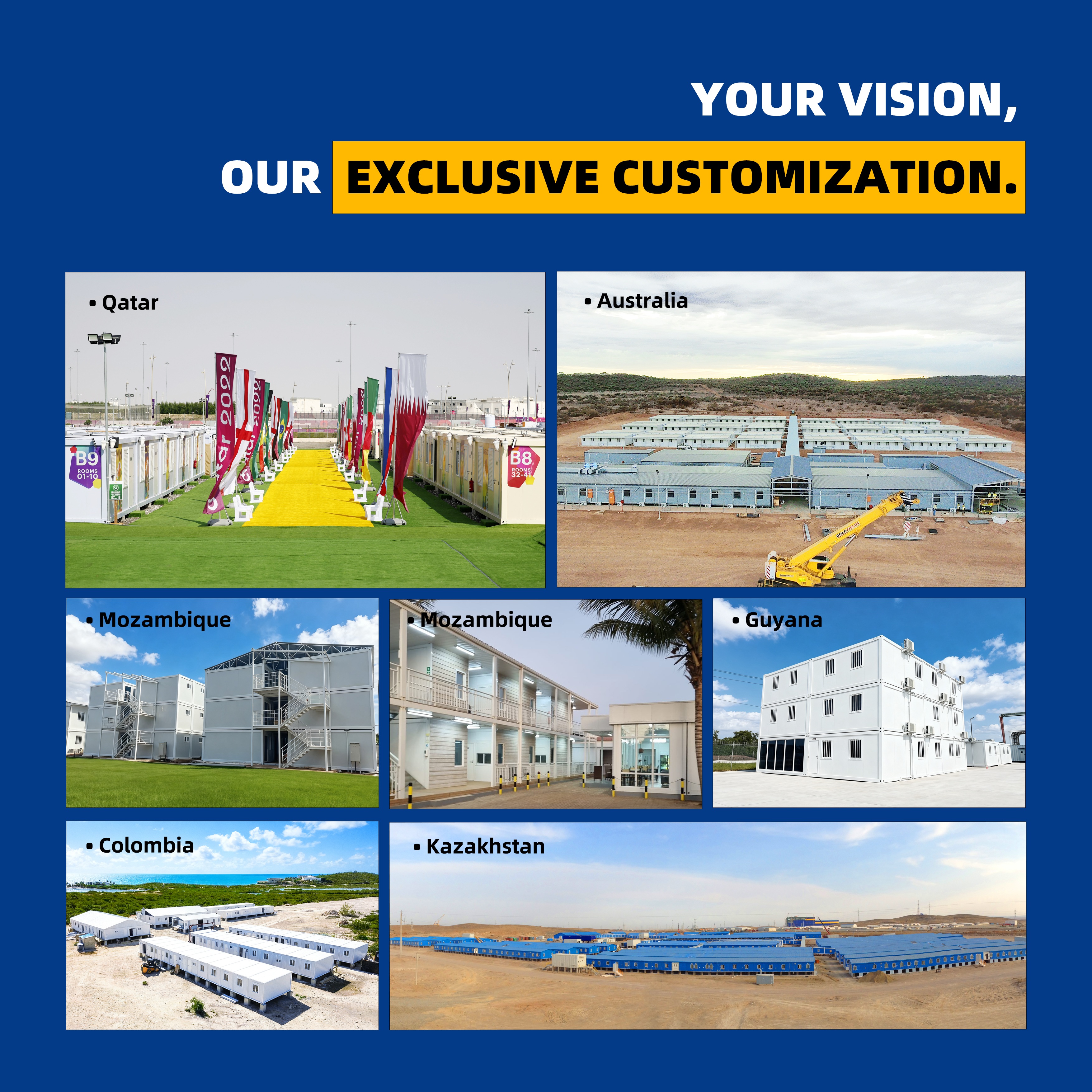 Customized Rental Box Storage Container Modular Portable Self Storage Unit Outdoor Mobile Warehouse with Multiple Doors
