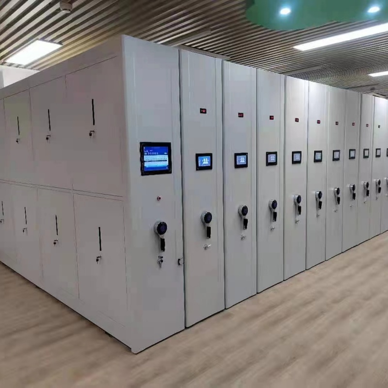 Modern Steel Electric Intelligent Dense Cabinet Mobile Shelving File Archives Rack Adjustability for Office Library School